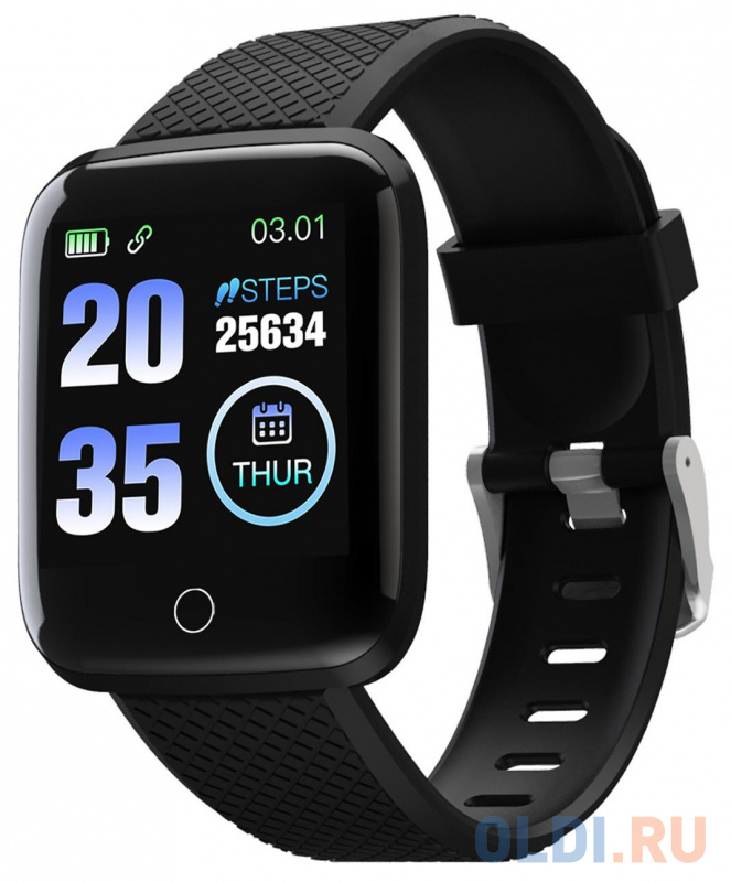 Смарт-часы Digma Smartline H2 1.3" TFT черный (H2B) фото