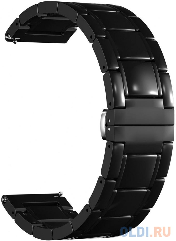 Универсальный керамический ремешок для часов 22 mm LYAMBDA LIBERTAS DSG-09-22-BB Black