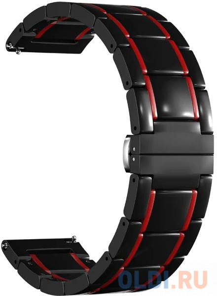 

Универсальный керамический ремешок для часов 22 mm LYAMBDA LIBERTAS DSG-09-22-BR Black/Red