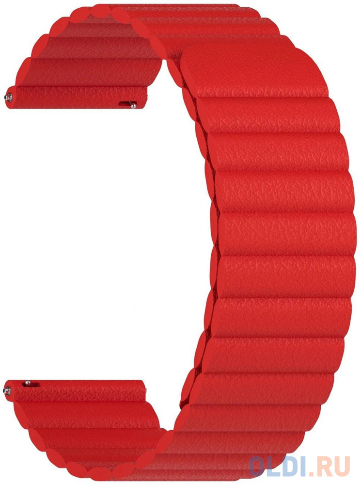 Универсальный кожаный ремешок для часов 22 mm LYAMBDA POLLUX DSP-15-22-RD Red от OLDI