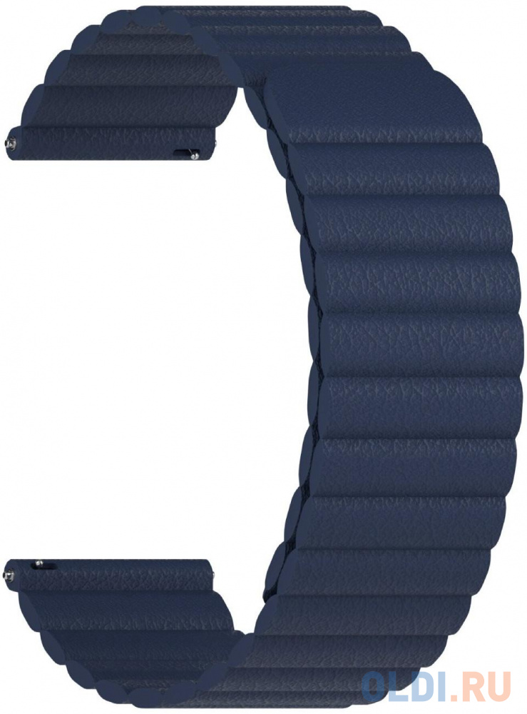 Универсальный кожаный ремешок для часов 22 mm LYAMBDA POLLUX DSP-15-22-DB Dark Blue от OLDI