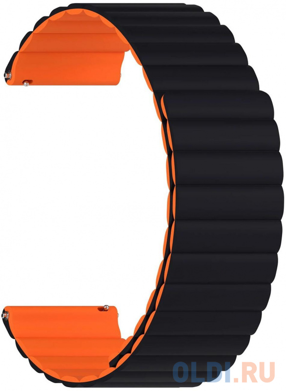 

Универсальный силиконовый ремешок для часов 20 mm LYAMBDA ACRUX DSJ-32-20-BO Black/Orange