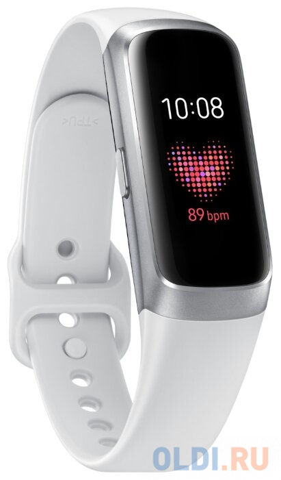 Смарт-часы Samsung Galaxy Fit 0.95" AMOLED серебристый (SM-R370NZSASER), размер 18.3x45.1 мм - фото 5