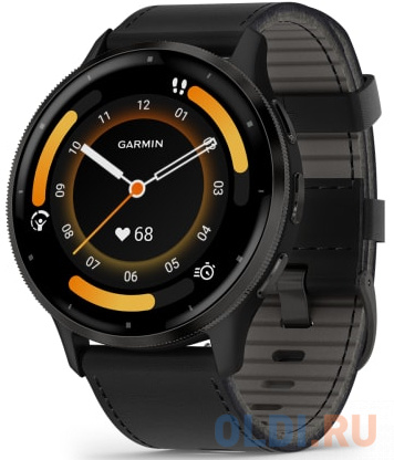 

Смарт-часы Garmin Venu 3 черный, кожаный ремешок 45мм