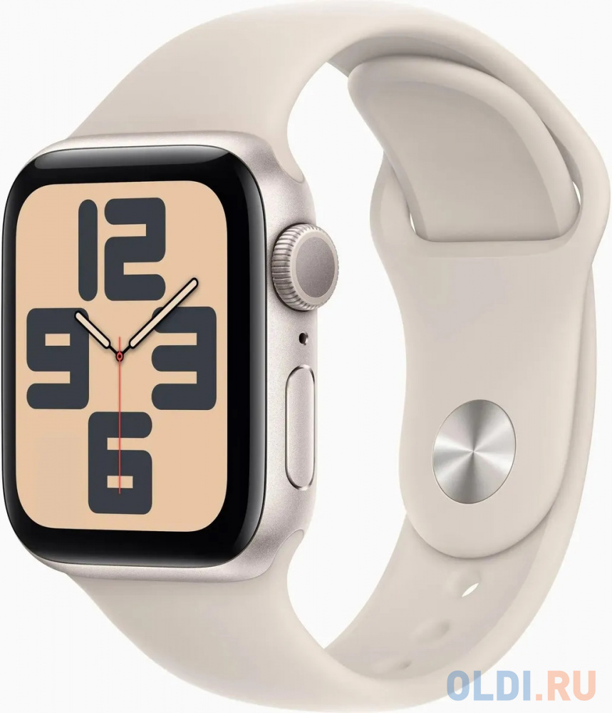 

Смарт-часы Apple Watch SE 2024 A2722 40мм OLED корп.сияющая звезда Sport Band рем.сияющая звезда разм.брасл.:130-180мм (MXEF3LL/A)