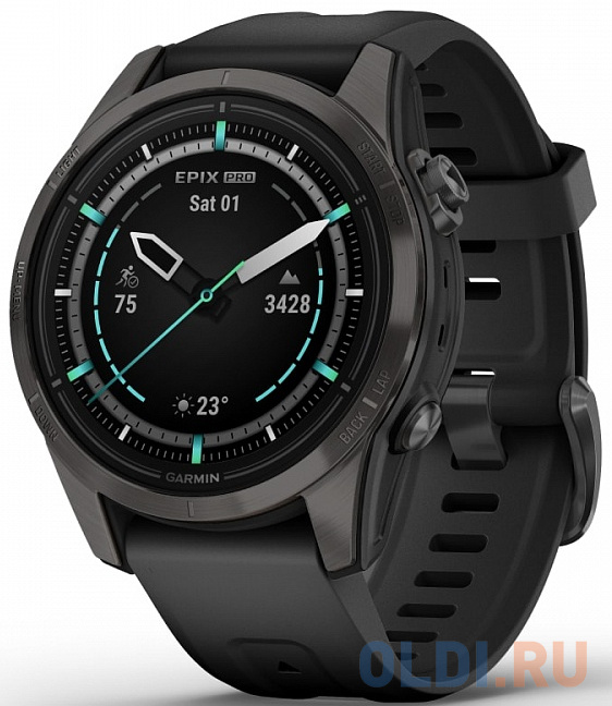 

Смарт-часы Garmin Epix Pro (Gen 2) Sapphire титановый, угольно-серый 42мм
