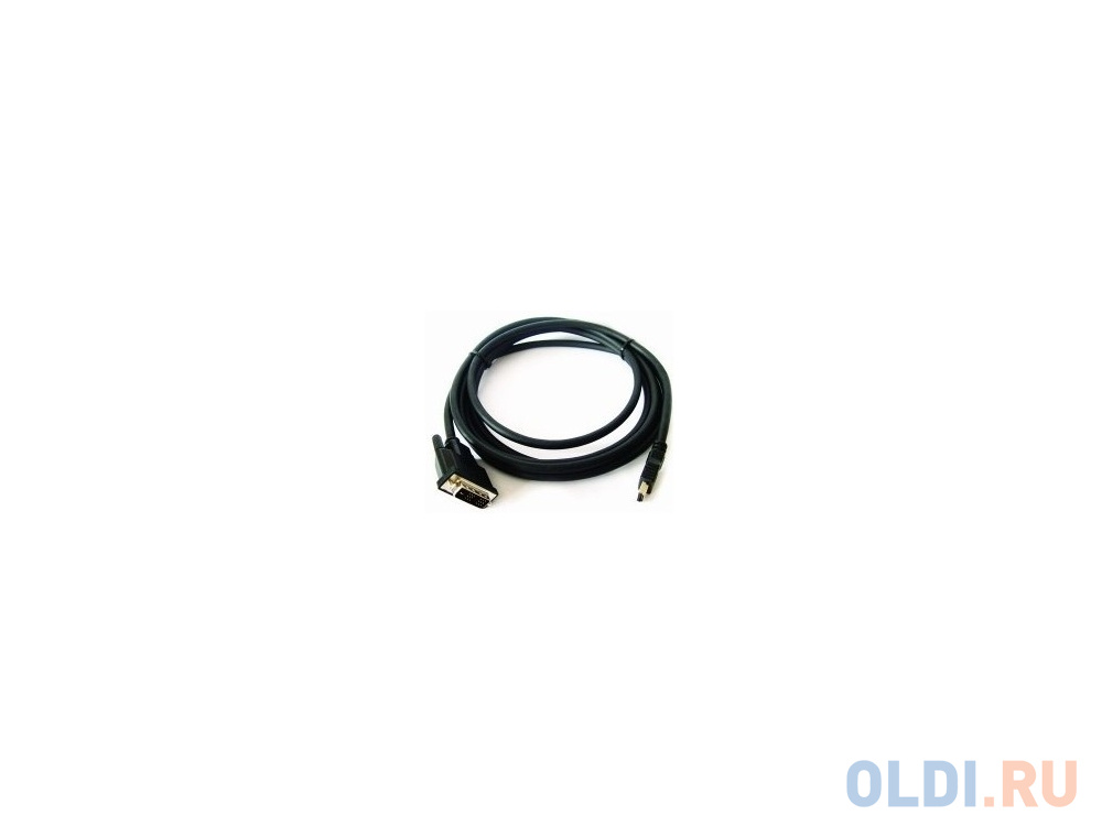 Кабель HDMI-DVI 4.5м Gembird экранированный позолоченные разъемы черный CC-HDMI-DVI-15 кабель hdmi dvi 19m 19m single link gembird 3 0м позол разъемы экран пакет cc hdmi dvi 10