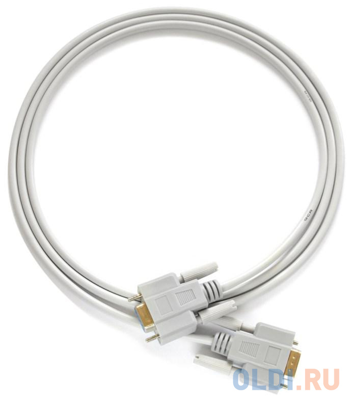 Greenconnect Кабель COM RS-232 порта соединительный 1.8m GCR-DB9CM2M-1.8m, 9M AM / 9M AM Premium, серый, пластиковый пакет фото
