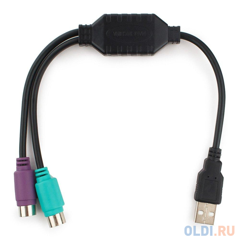 Cablexpert Конвертер PS/2 устройства -> USB порт, 2xPS/2 /AM, блистер, черный (UAPS12-BK) подмотка для труб рекорд 50 м блистер 04002