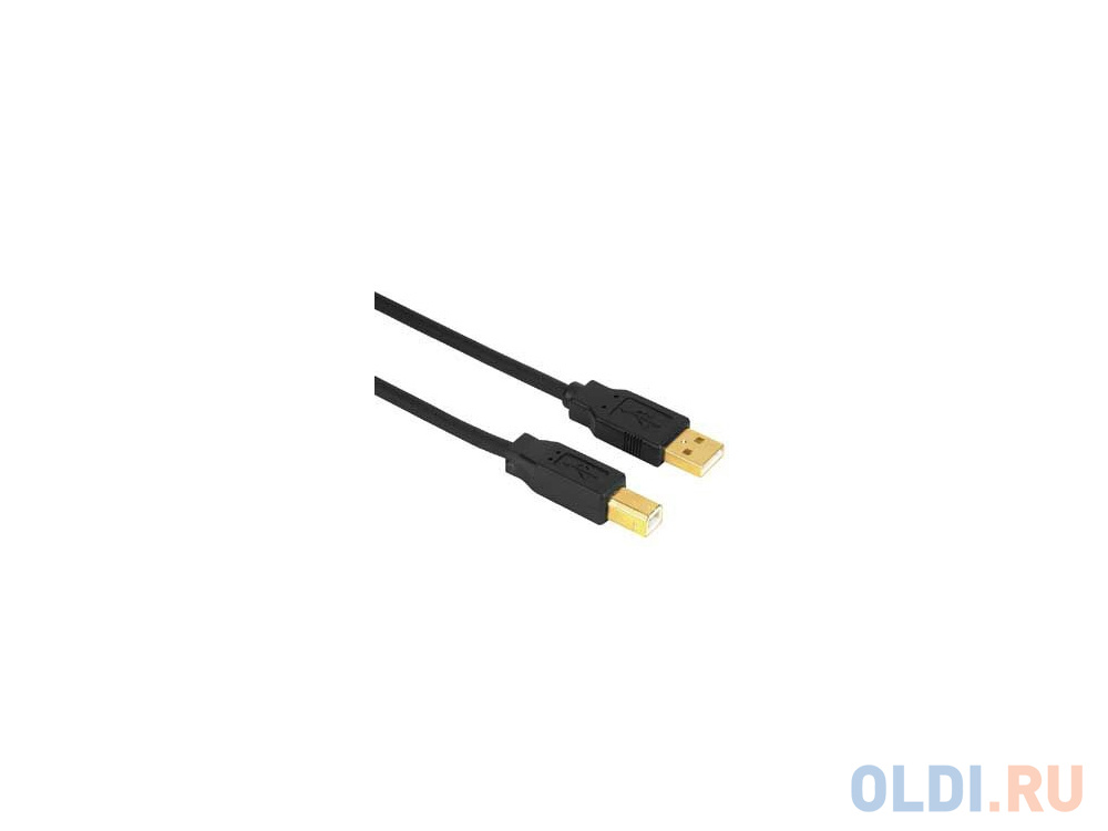 

Кабель USB 2.0 AM-BM 3.0м Hama H-29767 позолоченные штекеры черный