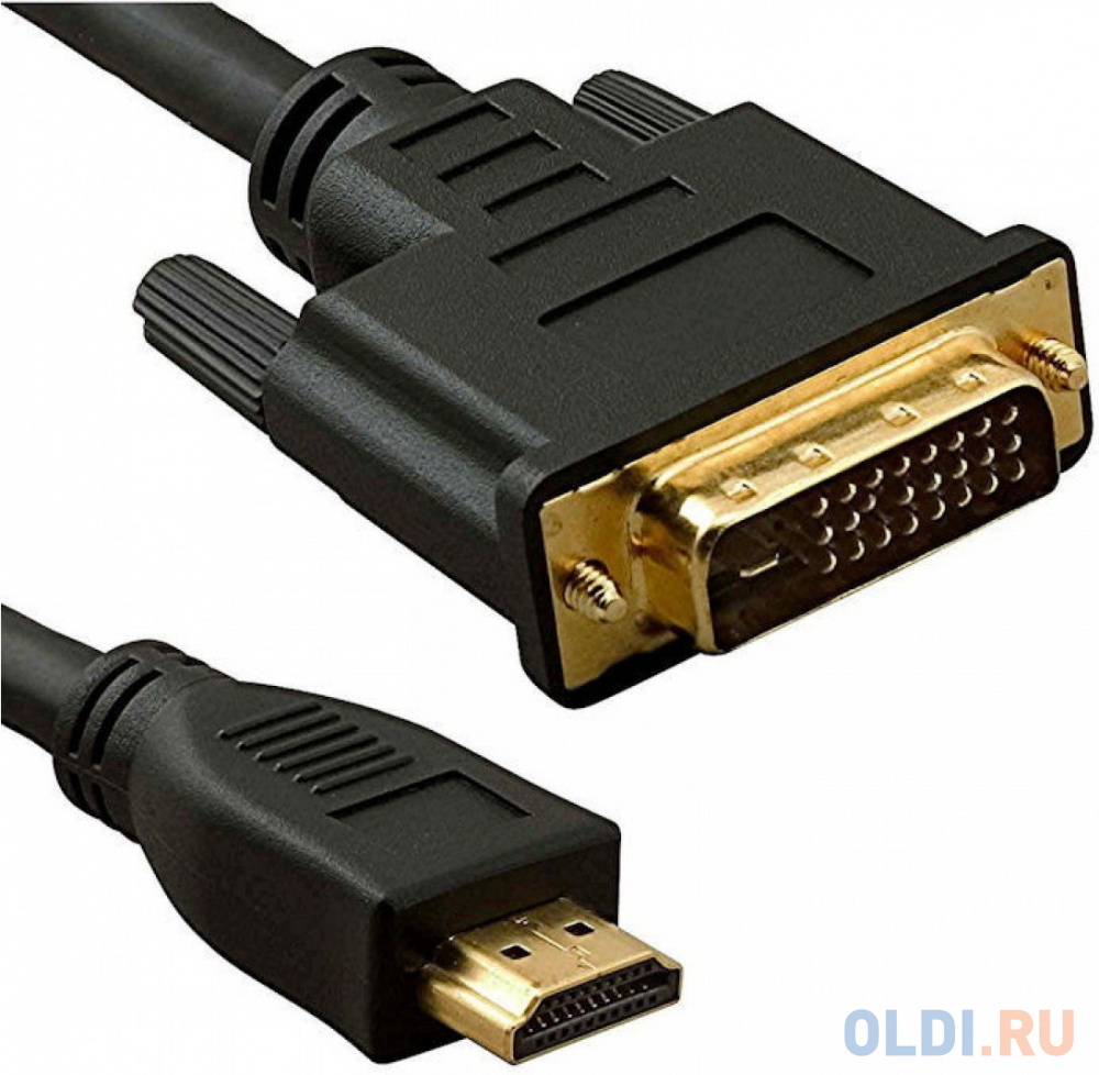 Кабель HDMI(m)- DVI(m) 3м ферритовые кольца 5bites APC-073-030