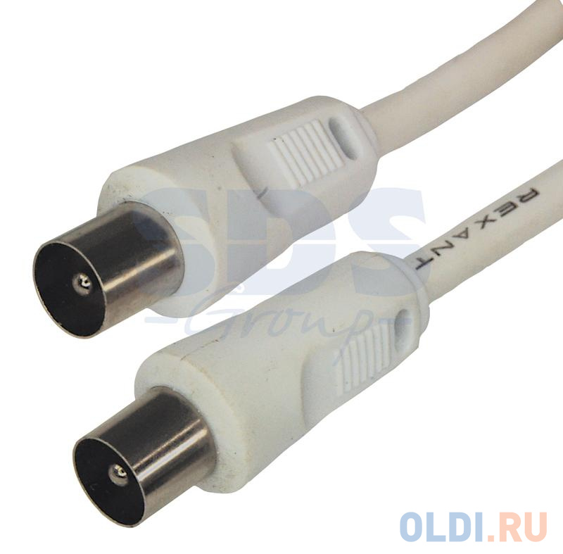 Шнур TV Plug - TV Plug  1.5М  Белый  REXANT 10шт умная розетка gosund smart plug 2 usb outlet total 2 1a белый