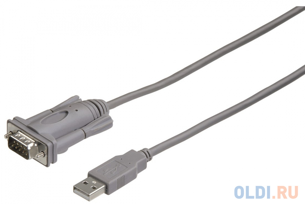 

Кабель Hama USB A(m)-RS-232 серый 2м H-53325