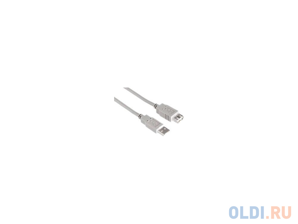 

Кабель удлинительный USB 2.0 AM-AF 2.5м Hama серый H-53726