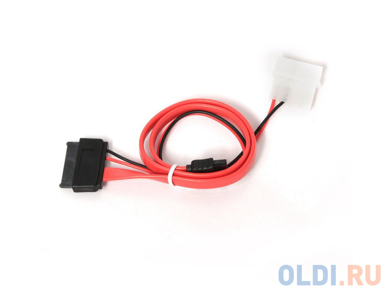 

Кабель molex+SATA/miniSATA 6pin+7pin 30см Gembird CC-SATA-C2