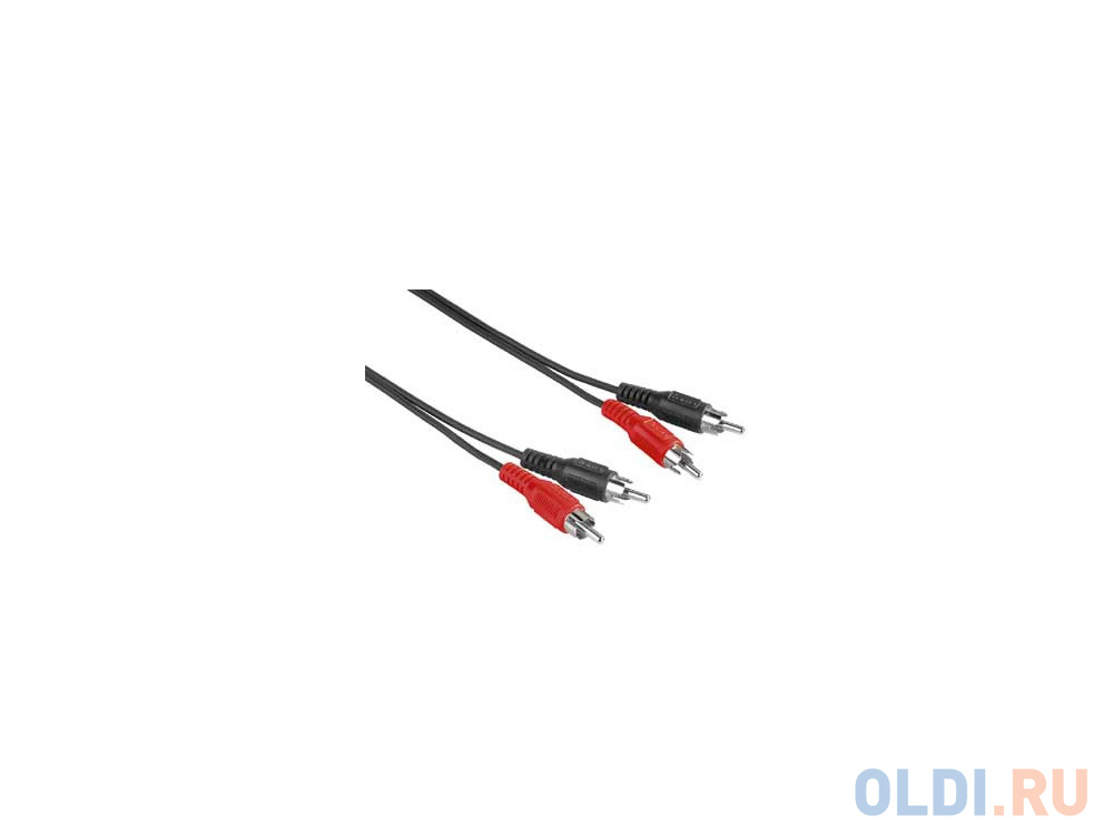 

Кабель соединительный 10.0м Hama 2xRCA (M) - 2xRCA (M) черный H-30469