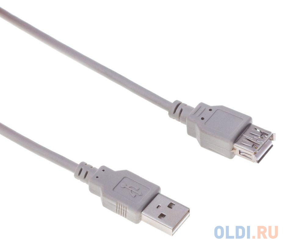 Кабель Buro BHP RET USB_AF30 USB A(m) USB A(f) 3м серый блистер фото