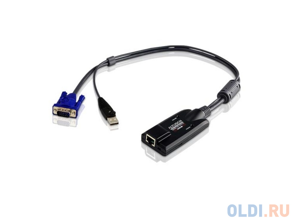 Кабель ATEN KA7170 USB Virtual Media CPU Module кабель aten kvm cable 2l 5202p кабель для kvm 2 ps 2 m db15 m pc на sphd15 m kvm 1 8м