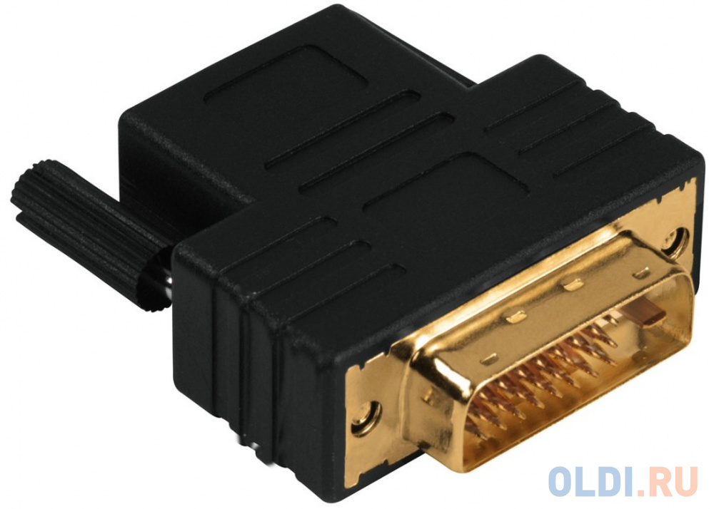 

Переходник DVI-D-HDMI(f) Compact Dual Link Hama позолоченные контакты черный 122237