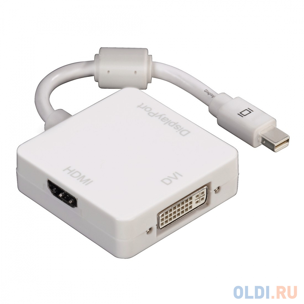 

Адаптер Hama miniDisplayPort - DVI/DisplayPort/HDMI белый H-53245