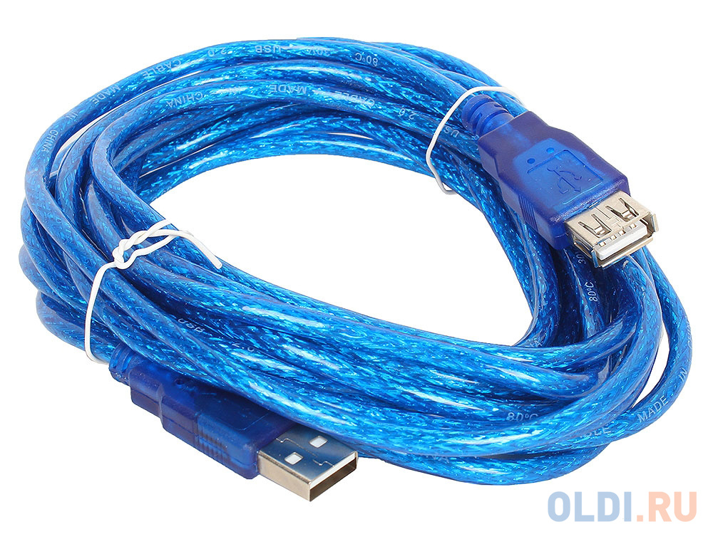 Кабель удлинительный USB 2.0 AM-AF 1.8м VCOM Telecom прозрачная изоляция VUS6956T-1.8MTBO кабель удлинительный 1 0м buro dh