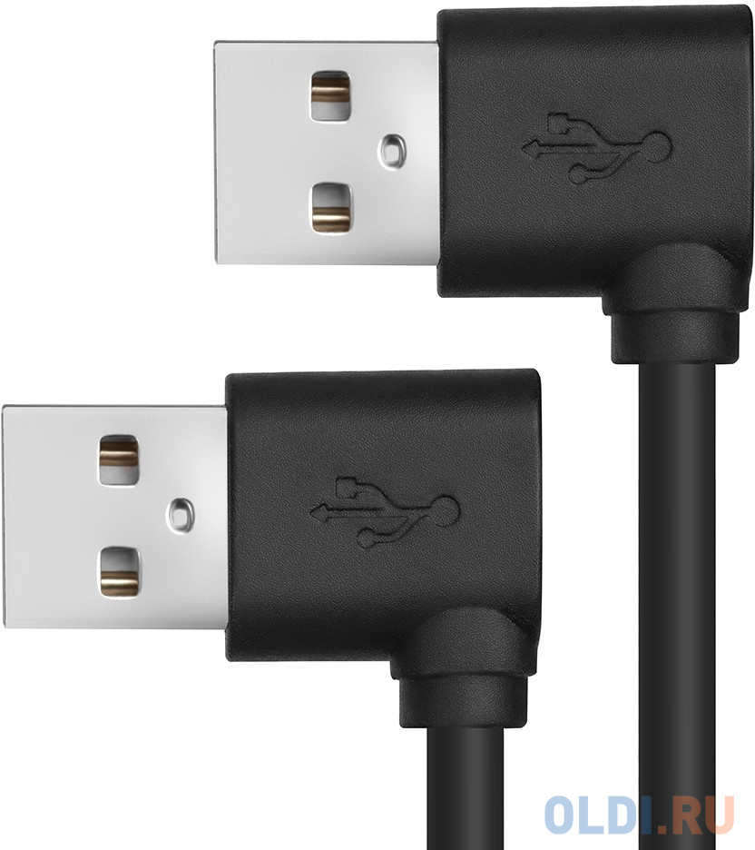 

Greenconnect Кабель 0.2m USB 2.0, AM угловой/AM угловой, 28/28 AWG, экран, армированный, морозостойкий, GCR-AUM5AM-BB2S-0.2m