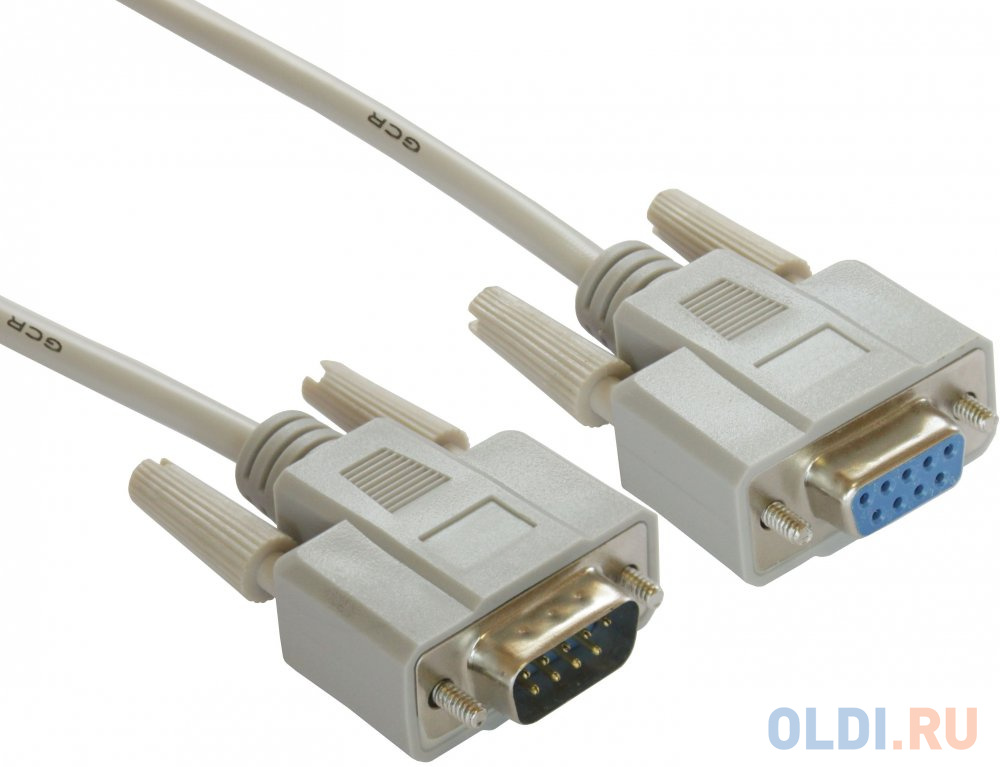 

Greenconnect Удлинитель 1.8m COM RS-232 порта GCR- DB9CM2F-1.8m 9M AM / 9F AF, пакет, Серый