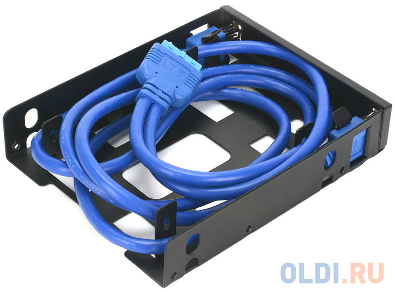 

CMU3-B3 Панель с двумя портами USB 3.0 в слот 3.5 компьютерного корпуса. (Два интерфейса USB 3.0 тип + корзина на два устройства 2.5";Материал панели: металл;Коннектор 19pin для материнской платы;Длина кабеля 0,8м)