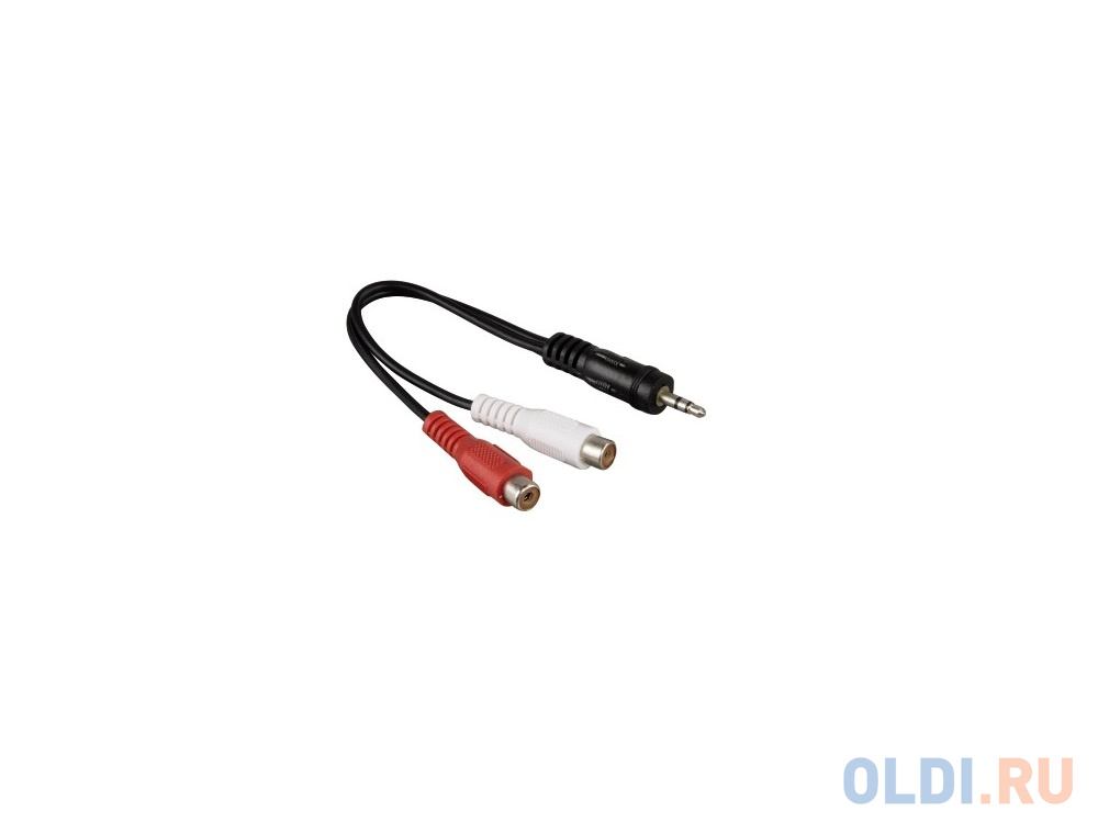 

Адаптер Hama 3.5 Jack (M) - 2xRCA (F) черный H-43365