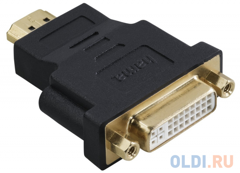 

Переходник HDMI(m) - DVI/D(f) позолоченные штекеры черный Hama H-34036