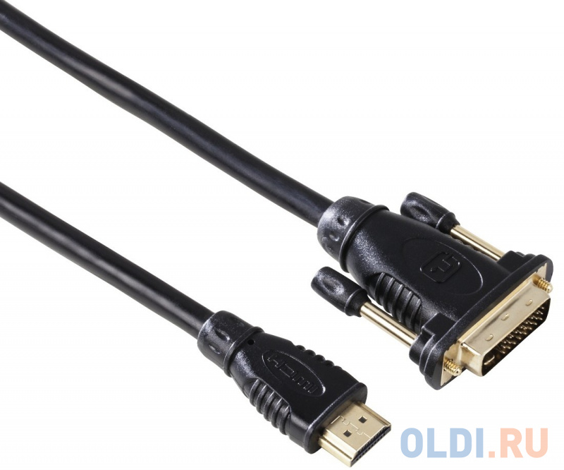 

Кабель HDMI-DVI/D 2.0м позолоченные штекеры черный H-34033