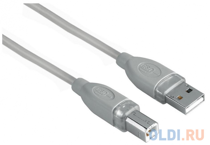 

Кабель Hama USB 2.0 A-B (m-m), 3.0 м, *, серый H-45022