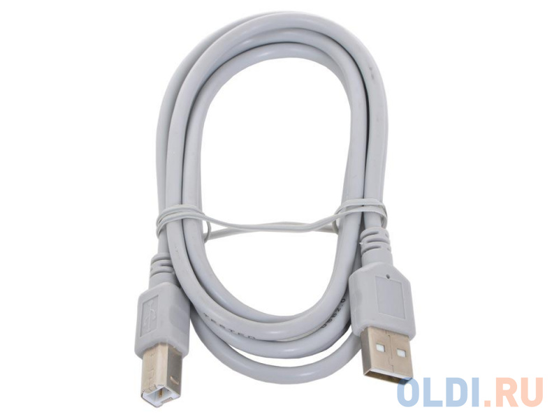 

Кабель Hama USB 2.0 A-B (m-m), 1.5 м, серый H-53722