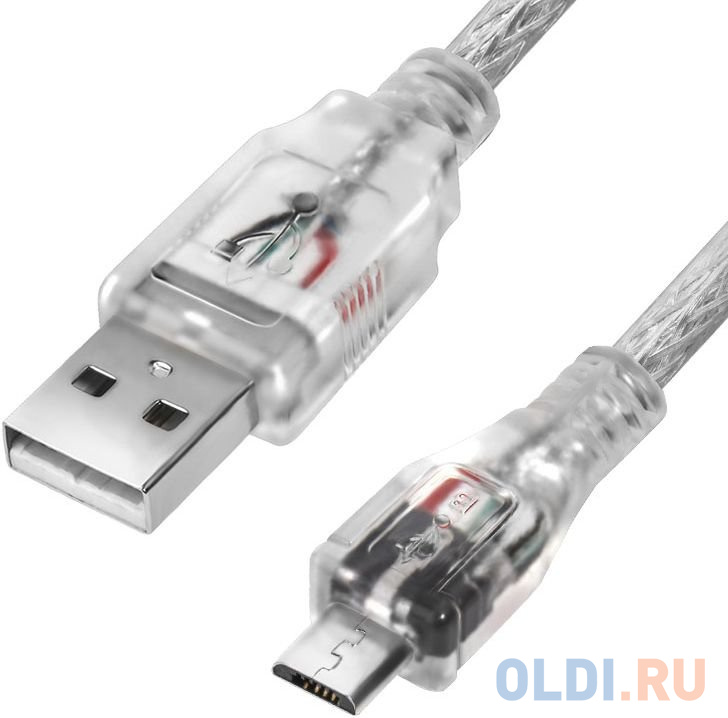 

Greenconnect Кабель 1.8m USB 2.0, AM/microB 5pin, прозрачный, 28/28 AWG, экран, армированный, морозостойкий / GCR-UA2MCB2-BB2S-1.8m / Greenconnect Каб, Прозрачная изоляция