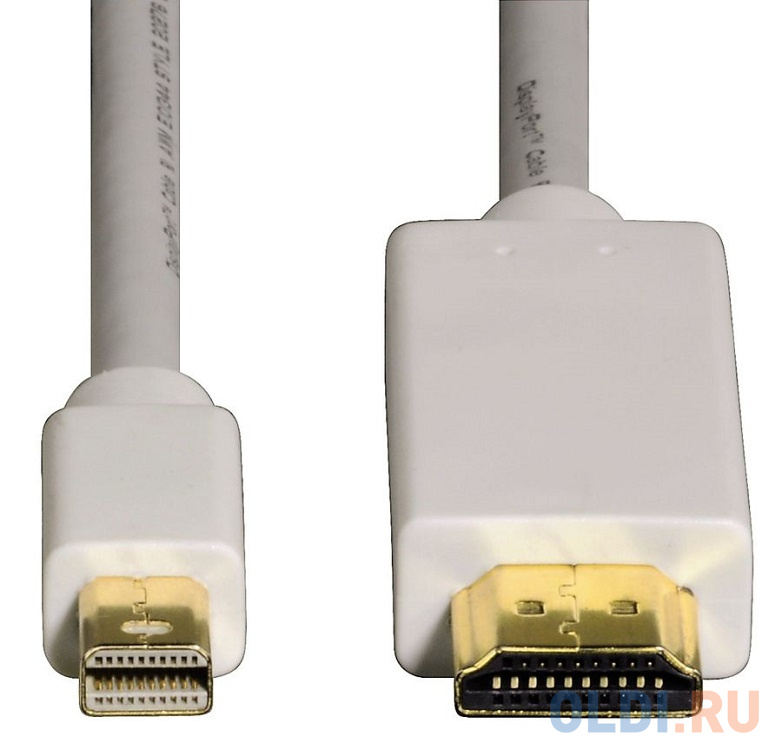 

Кабель mini DisplayPort-HDMI 1.5м Hama H-53220 позолоченные контакты белый
