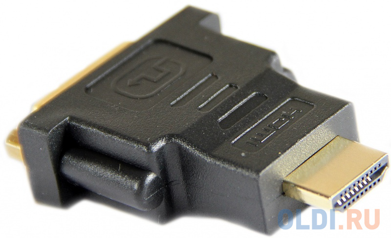 Переходник Aopen DVI-D 25F to HDMI 19M <ACA311 позолоченные контакты переходник hdmi f hdmi m 5bites поворотный позолоченные контакты hh1004g