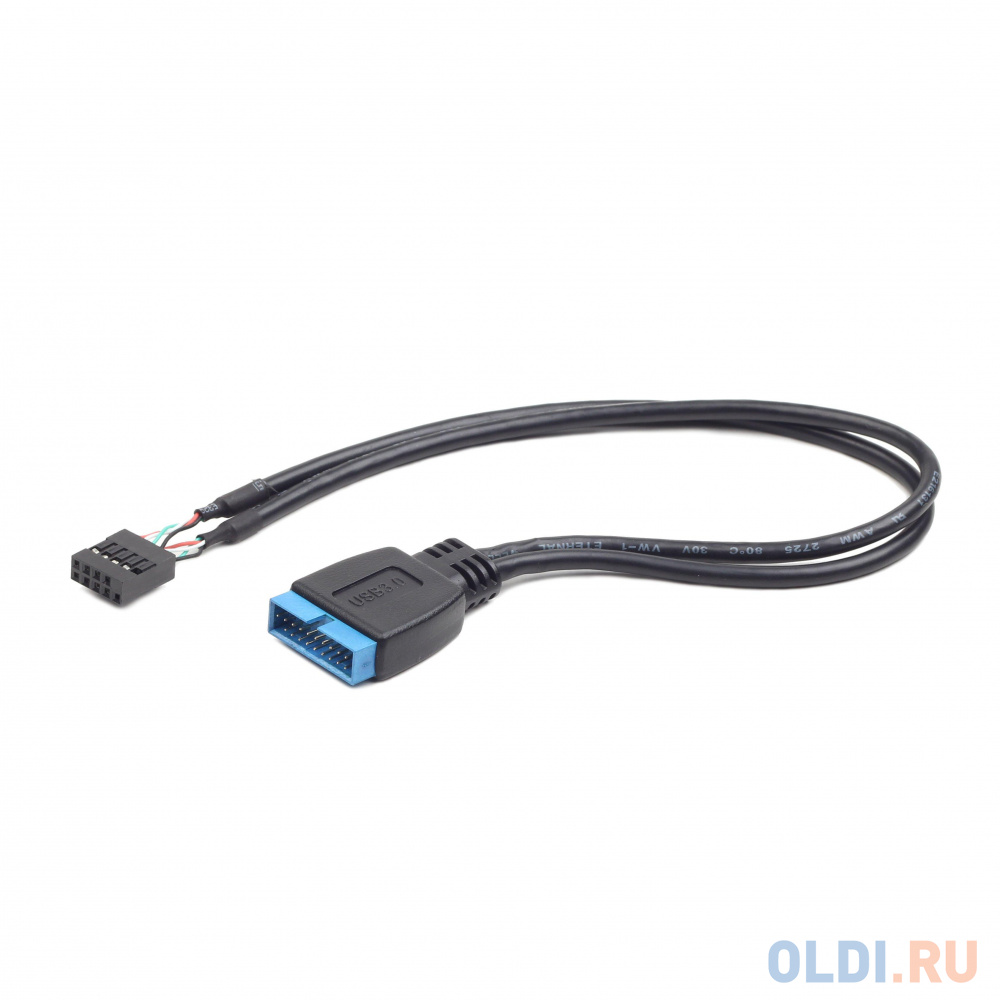 Кабель внутренний USB2 - USB3 9pin/19pin 0.3м Gembird CC-U3U2-01 кабель соединительный usb 3 0 am am 1 8м gembird экранированный синий ccp usb3 amam 6