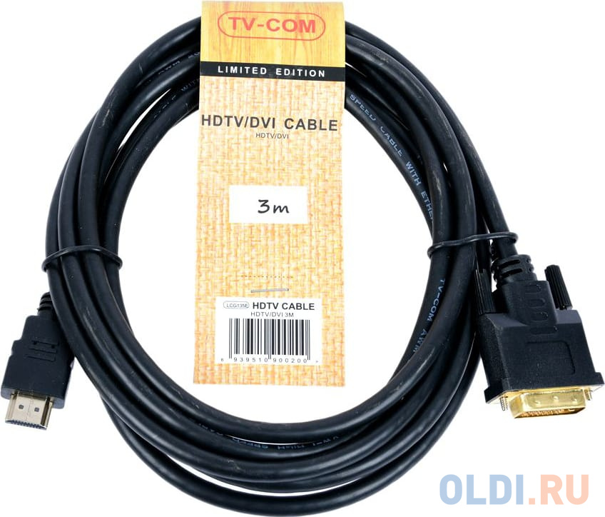 

Кабель HDMI to DVI-D (19M -25M) 3м, TV-COM <LCG135E-3M