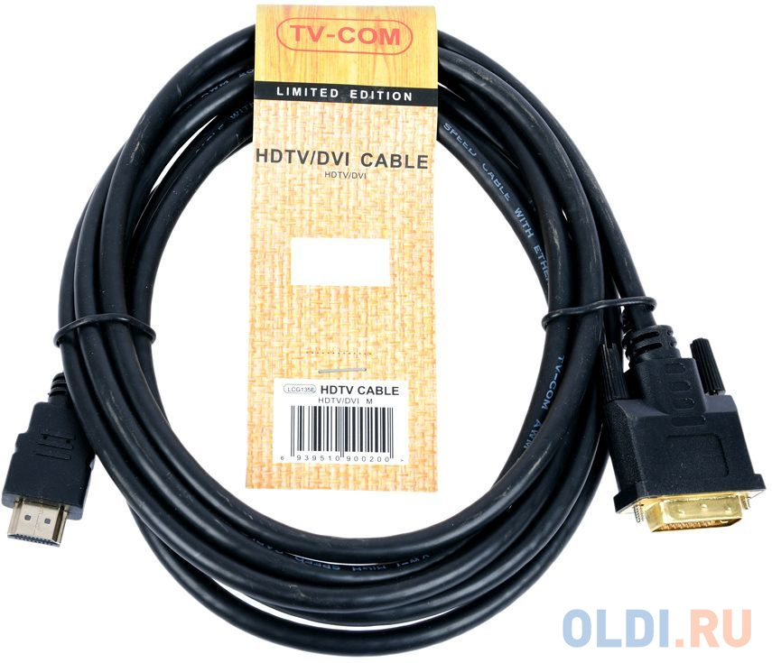 Кабель HDMI to DVI-D (19M -25M) 5м, TV-COM <LCG135E-5M фото