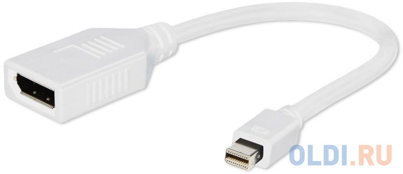 Переходник Mini DisplayPort (m) - DisplayPort(f) 0.16м белый A-mDPM-DPF-001-W