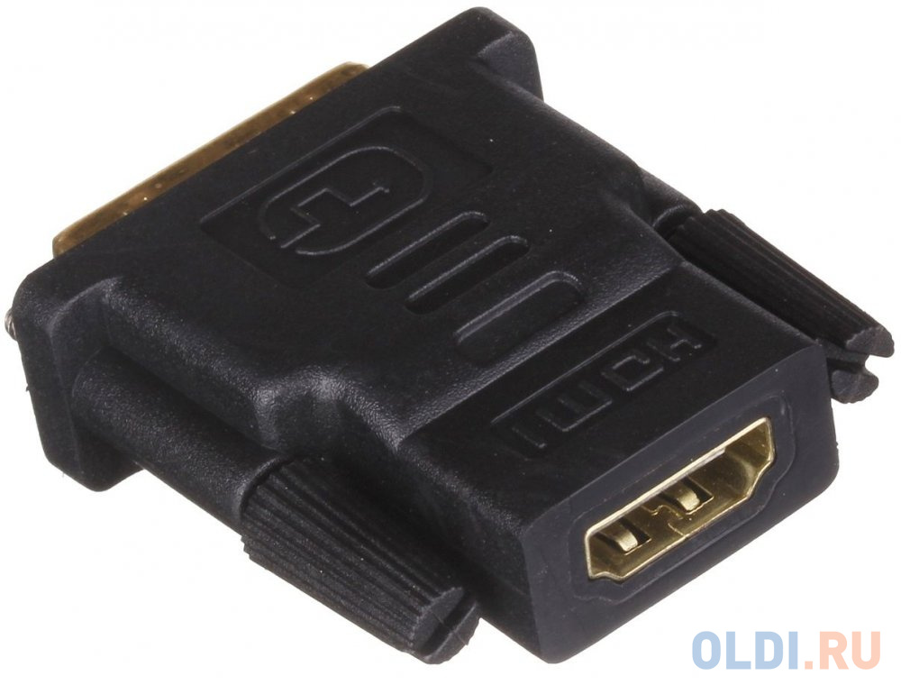 Exegate EX191105RUS Переходник DVI-D (M) в HDMI (F) Exegate, v 1.4b, позолоченные контакты, экранирование exegate ex138948rus кабель монитор svga card 15m 15m 1 8м 2 фильтра exegate позолоченные разъемы экранирование