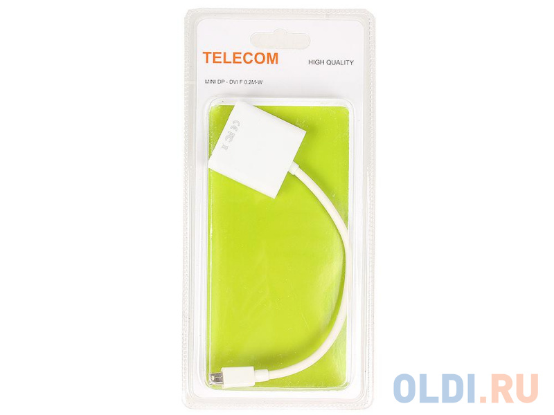 

Кабель-переходник Mini DisplayPort(M) - DVI (F) Telecom (TA6050)