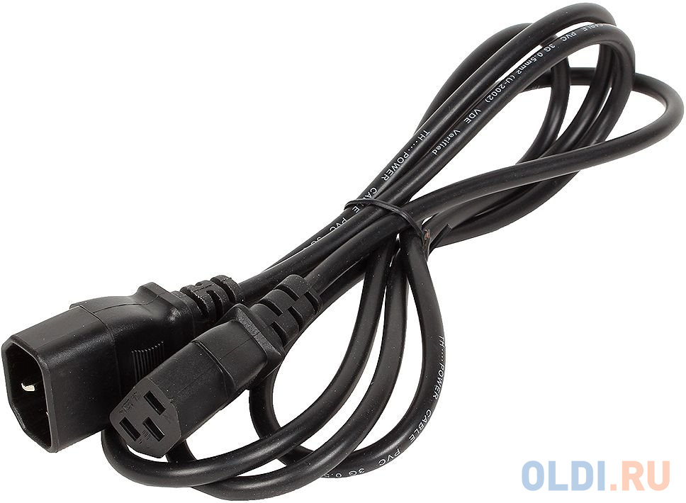 

Кабель монитор - компьютер (UPS -> устройство) 220V {IEC-320-C13/C14} <TP020-1.8-BK> 1,8м