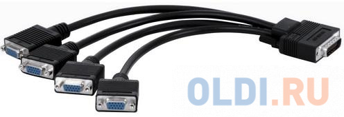 Кабель интерфейсный Matrox (CAB-L60-4XAF) Quad analog upgrade cable (Кабель для апгрейда 3-х портовой карты в 4-х портовую) hdmi compatible to vga adapter digital to analog converter 1080p cable for xbox ps4 pc laptop tv box to projector displayer hdtv