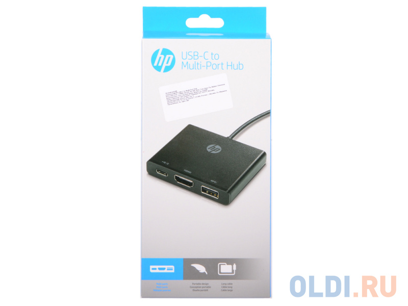 

Переходник USB-C - HDMI/USB3.0/USB-C cons HP 1BG94AA