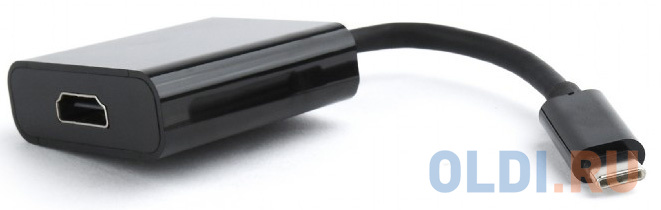 Переходник USB Cablexpert A-CM-HDMIF-01, USB Type-C/HDMI, 15см, пакет - A-CM-HDMIF-01