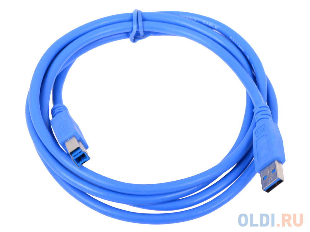 Кабель USB 3.0 Pro Gembird/Cablexpert AM/BM, 1.8м, экран, синий, пакет