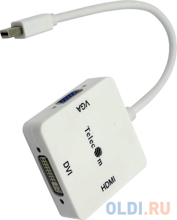 

Кабель-переходник mini DP-->VGA/HDMI/DVI Telecom (TA556)