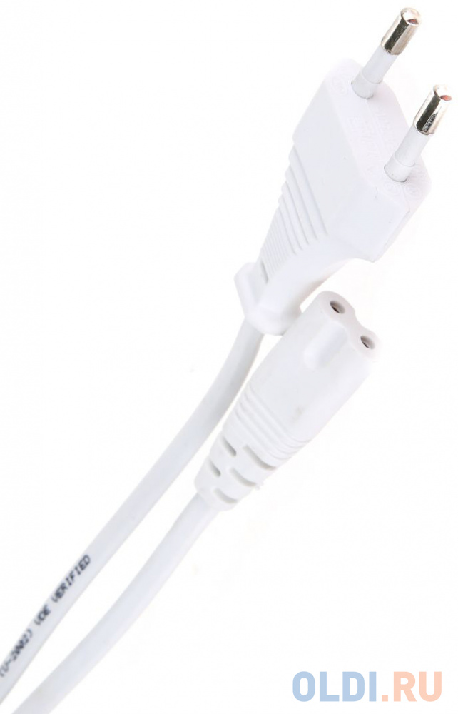 Кабель для аудио-видео техники IEC-320-C7--розетка 220V, 2-pin , 1,8м , белый, Telecom <TP228-1.8-W> фото