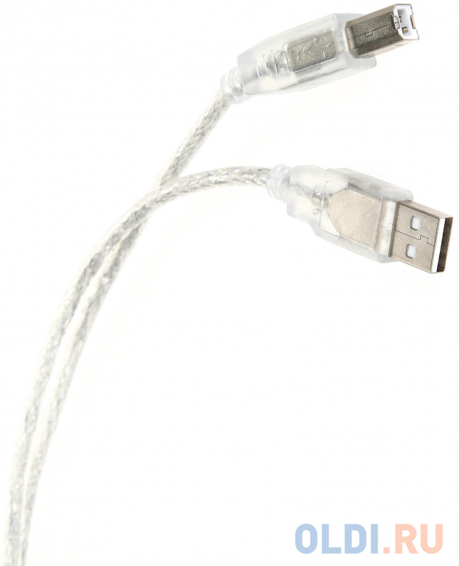 Кабель USB2.0 AM/BM 1.8m прозрачная изоляция Telecom (VUS6900T-1.8M) фото